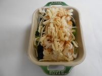 小松菜と厚揚げのチーズ焼き