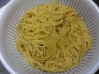 たらこと水菜のパスタ