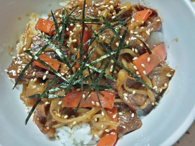 スタミナ満点☆焼き肉丼