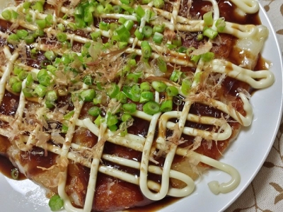 お餅deお好み焼き風