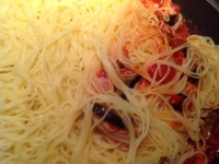 ナスのトマトソーススパゲッティー