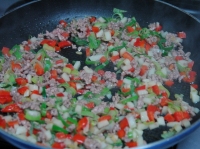 筍とひき肉のチャーハン☆