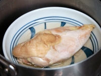 自家製味付け蒸し鶏の冷やし中華