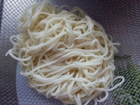 たっぷり長葱の梅昆布茶そうめん