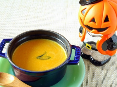 ハロウィーンに☆かぼちゃのスープ