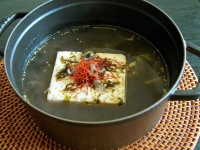 韓国風☆まるごと豆腐と青のりのスープ