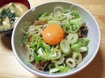 ねぎ玉牛丼