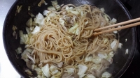 キャベツと舞茸のアンチョビパスタ