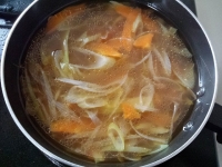 長葱の中華スープ