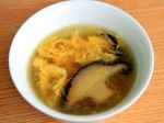 椎茸と卵の中華スープ
