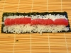 細巻きずし（鉄火巻き、かっぱ巻き、納豆の三種）