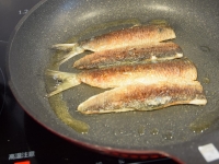 鰯と水菜のサラダ