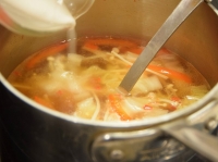 温まる、酸辣湯（サンラータン）風スープ