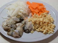 牡蠣と大根の炊き込みご飯