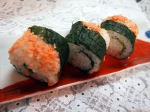 鮭フレークのロール寿司
